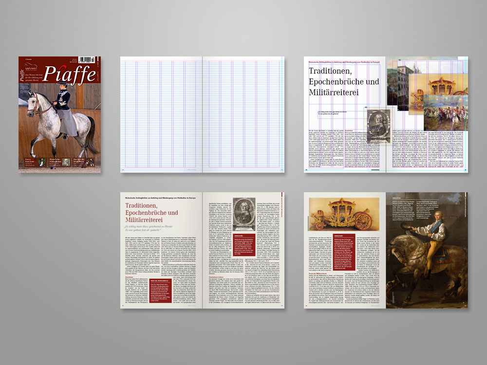 Abbildung wie ein Layout entsteht