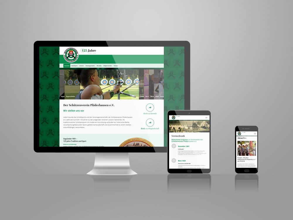 Webseite Schützenverein Plüderhausen